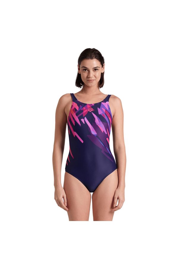 Strój kąpielowy damski jednoczęściowy kostium na basen Arena Talea. Kolor: niebieski, wielokolorowy