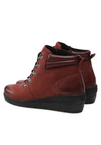 Go Soft Trzewiki WI23-WARUNA-03 Bordowy. Kolor: czerwony. Materiał: skóra #4