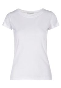 Born2be - Biały T-shirt Himenara. Kolor: biały. Materiał: dzianina. Długość rękawa: krótki rękaw. Długość: krótkie