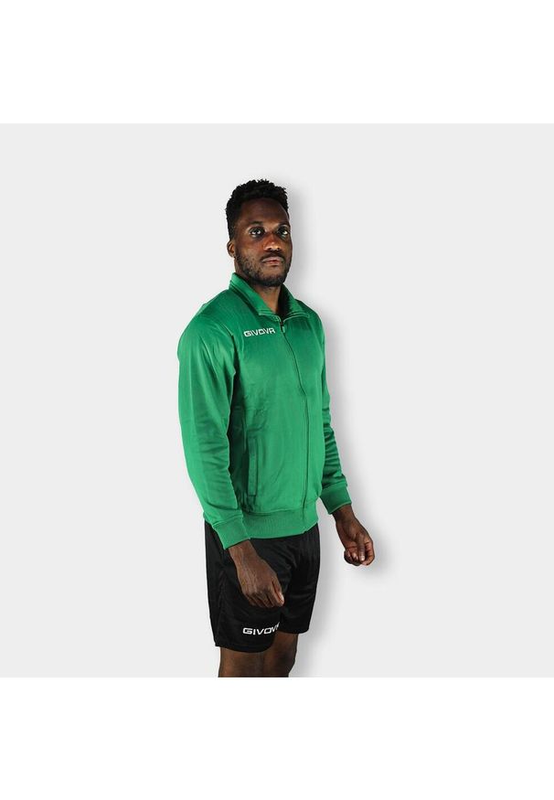 Givova Polarfleece Sport bluza - ciepła i oddychająca, rozmiar L. Kolor: zielony. Sport: piłka nożna