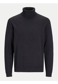 Jack & Jones Golf Basic 12258051 Zielony Regular Fit. Typ kołnierza: golf. Kolor: zielony. Materiał: bawełna