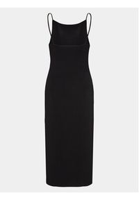 Gina Tricot Sukienka dzianinowa 16409 Czarny Slim Fit. Kolor: czarny. Materiał: syntetyk, wiskoza