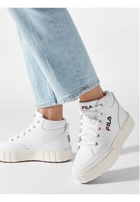Fila Sneakersy Sandblast Mid Wmn FFW0187.10004 Biały. Kolor: biały. Materiał: skóra #3