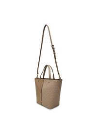 MICHAEL Michael Kors Torebka Flora 30T5GFFT2B Beżowy. Kolor: beżowy. Materiał: skórzane