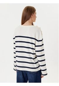 TOMMY HILFIGER - Tommy Hilfiger Bluzka Gold Button WW0WW45760 Écru Relaxed Fit. Materiał: bawełna #3