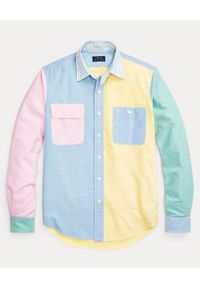 Ralph Lauren - RALPH LAUREN - Kolorowa koszula Classic Fit. Typ kołnierza: polo. Kolor: niebieski. Materiał: bawełna, materiał. Długość rękawa: długi rękaw. Długość: długie. Wzór: kolorowy. Styl: klasyczny #2