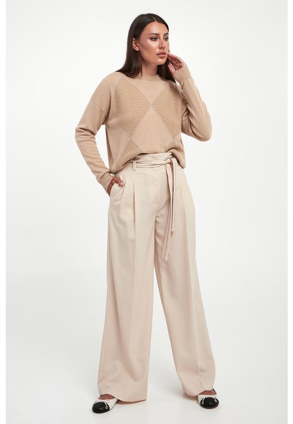 Sweter damski z jedwabiem i kaszmirem PESERICO. Materiał: jedwab, kaszmir