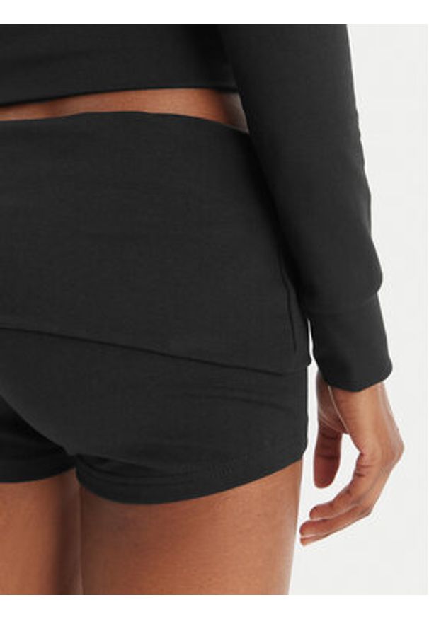 Juicy Couture Szorty sportowe Roll Down JCWHS126307 Czarny Slim Fit. Kolor: czarny. Materiał: bawełna