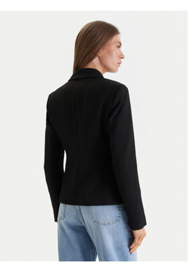 TOMMY HILFIGER - Tommy Hilfiger Marynarka WW0WW48696 Czarny Regular Fit. Kolor: czarny. Materiał: syntetyk