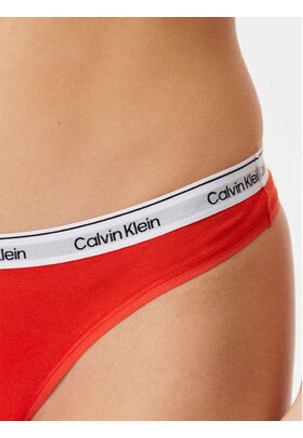 Calvin Klein Underwear Komplet 5 par stringów 000QD5221E Kolorowy. Materiał: bawełna. Wzór: kolorowy