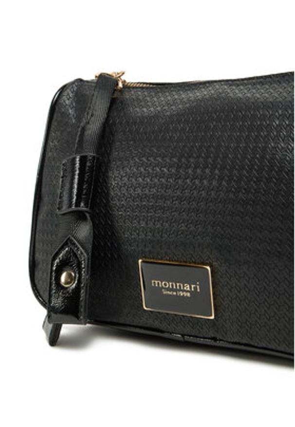 Monnari Torebka TORIMP0-24Z-BAG4390-KM20 Czarny. Kolor: czarny. Materiał: skórzane