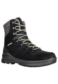Buty trekkingowe damskie Lowa Nabucco Gtx. Wysokość cholewki: za kostkę. Zapięcie: sznurówki. Kolor: czarny, wielokolorowy. Materiał: tkanina, zamsz. Szerokość cholewki: normalna #1