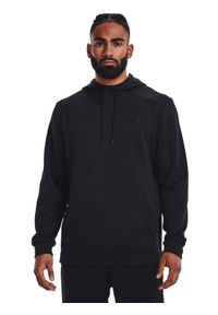 Under Armour Bluza UA Armour Fleece Hoodie 1373353 Czarny Regular Fit. Kolor: czarny. Materiał: syntetyk