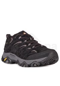 Buty turystyczne męskie Merrell Moab 3 GTX. Kolor: czarny, czerwony, wielokolorowy. Materiał: skóra. Szerokość cholewki: normalna. Technologia: Gore-Tex. Sport: turystyka piesza