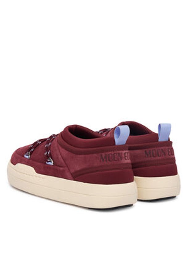 Moon Boot Śniegowce Mb Park Icon 80D2470170 Bordowy. Kolor: czerwony. Materiał: skóra, zamsz