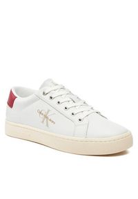 Calvin Klein Jeans Sneakersy Classiccuplowlaceup Lth Ml YM0YM00491 Biały. Kolor: biały #5