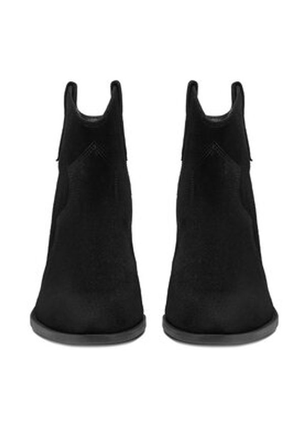 Badura Kowbojki EO-V365-05 Czarny. Kolor: czarny. Materiał: zamsz, skóra