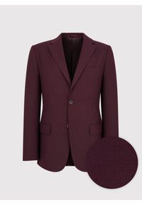 Pako Lorente - PAKO LORENTE – Marynarka garniturowa w kolorze bordowym. Okazja: na wesele, na co dzień, na ślub cywilny. Kolor: czerwony. Materiał: poliester, wiskoza, elastan. Wzór: gładki. Styl: casual #3