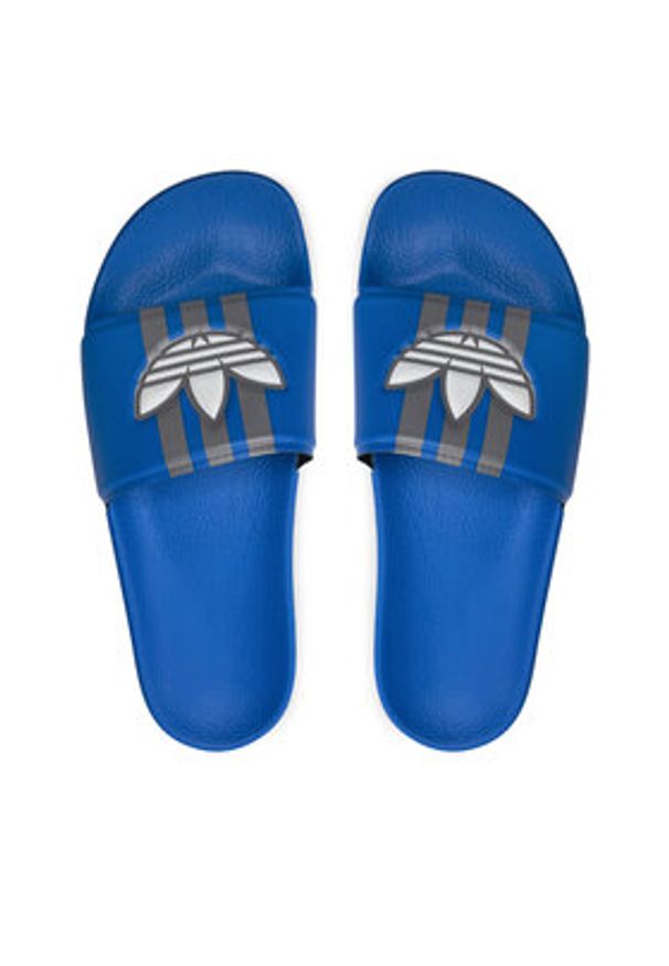 Adidas - adidas Klapki Adilette IG9267 Niebieski. Kolor: niebieski. Materiał: skóra