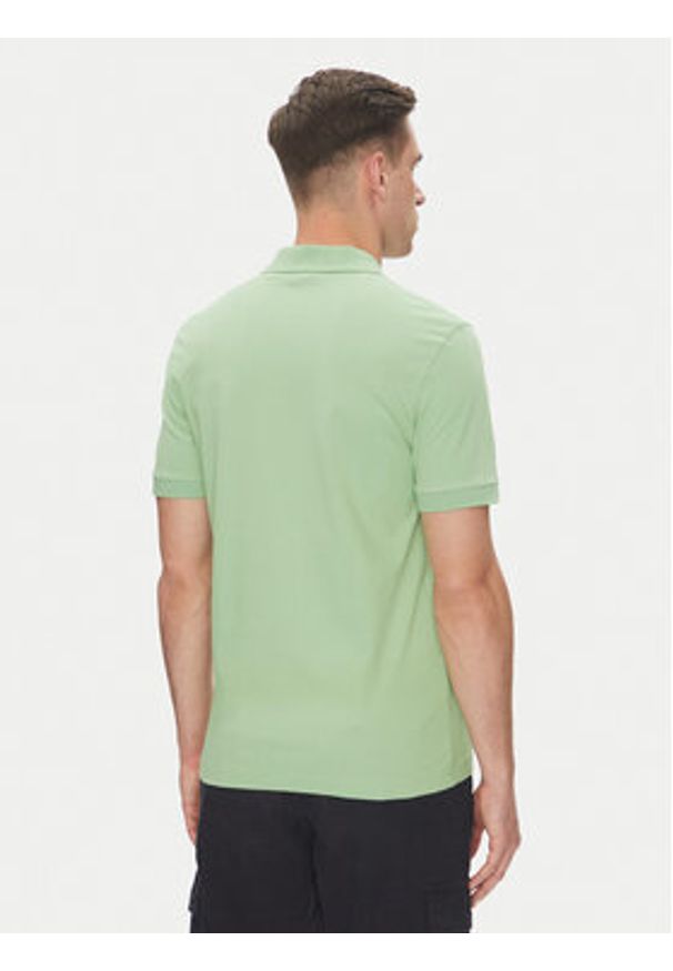 BOSS Polo Passenger 50507803 Zielony Slim Fit. Typ kołnierza: polo. Kolor: zielony. Materiał: bawełna