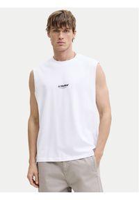 Jack & Jones Tank top Soho 12288001 Biały Relaxed Fit. Kolor: biały. Materiał: bawełna #1