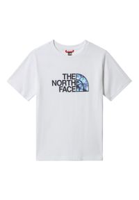 Koszulka dziewczęca The North Face Easy Relaxed. Kolor: biały, wielokolorowy, niebieski