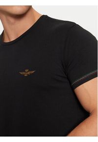 Aeronautica Militare T-Shirt AM1UTI003 Czarny Regular Fit. Kolor: czarny. Materiał: bawełna