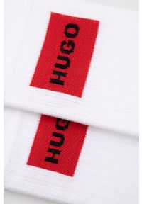 Hugo - HUGO skarpetki (2-pack) męskie kolor biały. Kolor: biały