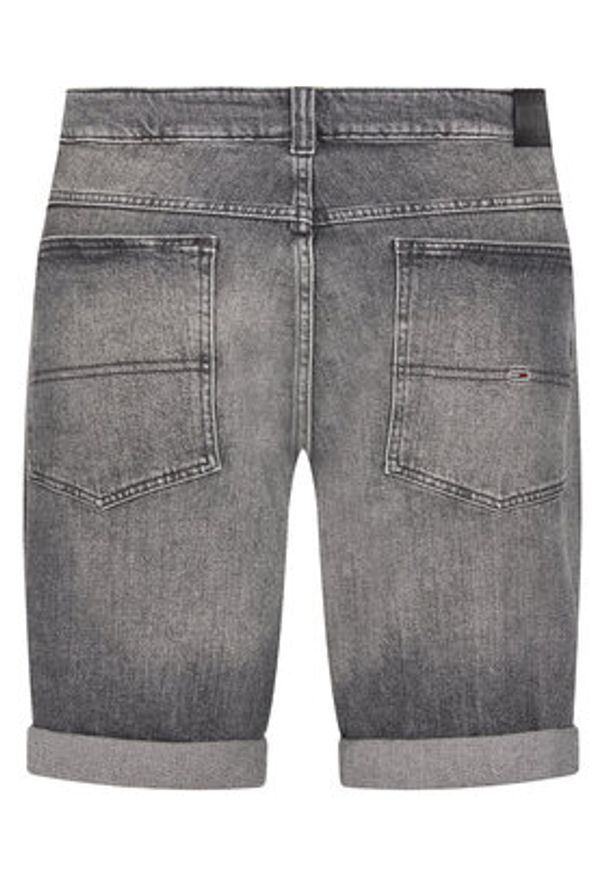 Tommy Jeans Szorty jeansowe Ronnie DM0DM20946 Szary Slim Fit. Kolor: szary. Materiał: bawełna