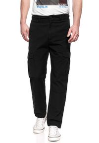 Lee - LEE SPODNIE MĘSKIE FATIGUE PANT BLACK L73ACJ01 112120319. Materiał: tkanina, materiał. Wzór: jednolity #5