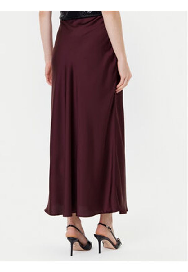 Guess Spódnica midi W5YD55 WF1T2 Bordowy Regular Fit. Kolor: czerwony. Materiał: syntetyk