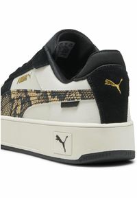 Puma - Damskie sneakersy Carina Street Snake Chic PUMA Vapor Gray Black Gold. Kolor: wielokolorowy, czarny, żółty, szary. Materiał: skóra, tkanina. Wzór: motyw zwierzęcy, nadruk