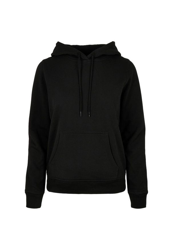 BUILD YOUR BRAND - Bluza Z Kapturem Dla Kobiet. Typ kołnierza: kaptur. Kolor: czarny