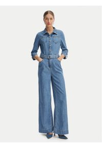 Morgan Kombinezon 261-PIMA Niebieski Wide Leg. Kolor: niebieski. Materiał: bawełna #1
