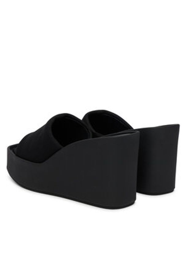 Calvin Klein Klapki Wedge 70 Sndl Canv Mg HW0HW03134 Czarny. Kolor: czarny. Materiał: materiał