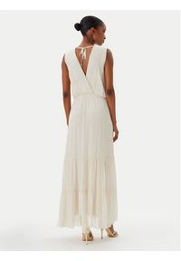 Haveone Sukienka letnia AFF-N005 Écru Loose Fit. Materiał: jedwab, wiskoza. Sezon: lato