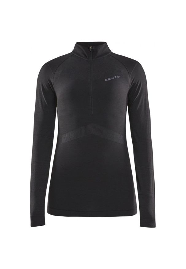 Koszulka z długim rękawem 1/4 zip dla kobiet Craft Active Intensity. Kolor: szary, wielokolorowy, czarny. Długość rękawa: długi rękaw. Długość: długie