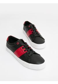 Big-Star - Trampki męskie czarne ze skóry ekologicznej JJ174183 906. Okazja: na co dzień, do pracy, na spotkanie biznesowe. Kolor: czarny. Materiał: skóra ekologiczna. Styl: casual, klasyczny, biznesowy #2