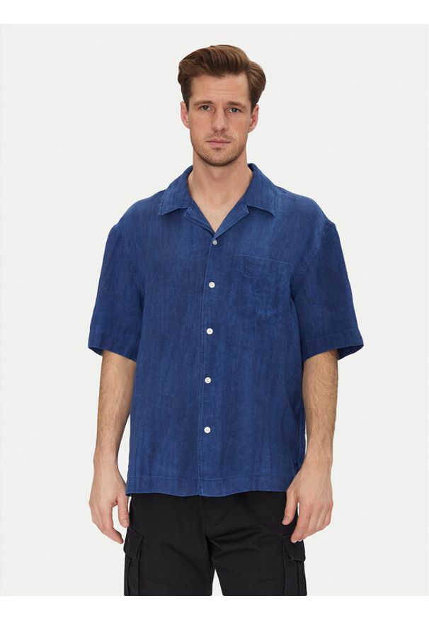 GANT - Gant Koszula 3250062 Niebieski Relaxed Fit. Kolor: niebieski. Materiał: bawełna