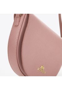 Wittchen - Damska saddle bag z groszkowanej skóry różowa. Kolor: różowy. Sezon: lato. Materiał: skórzane. Styl: elegancki #2