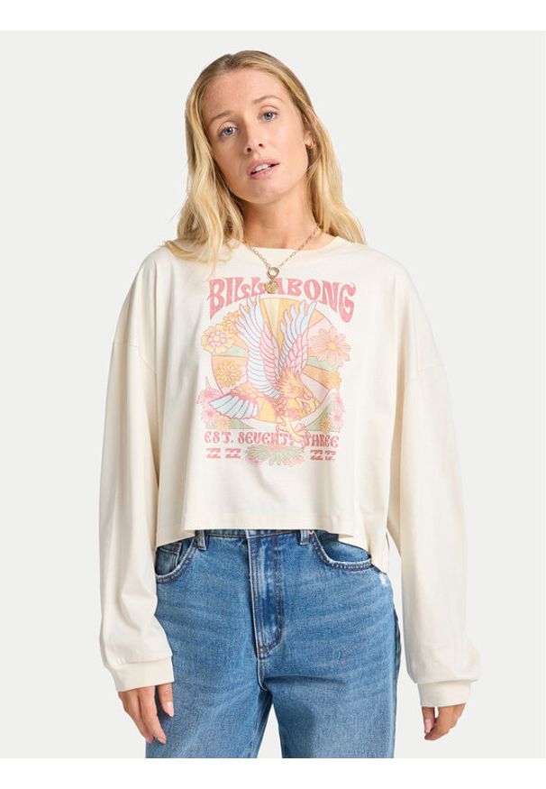 Billabong Bluzka Ana Aguila EBJZT00490 Beżowy Regular Fit. Kolor: beżowy. Materiał: bawełna