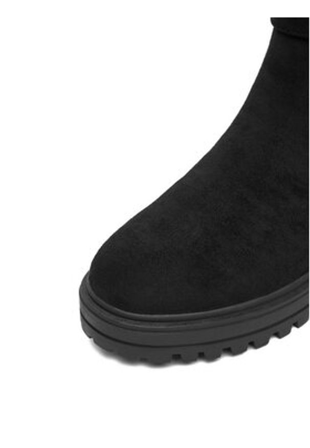 DeeZee Botki HX22020-2 Czarny. Kolor: czarny. Materiał: materiał