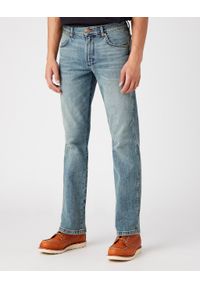 Wrangler - WRANGLER TEXAS MĘSKIE SPODNIE JEANSOWE GRID INDIGO W1215929Y