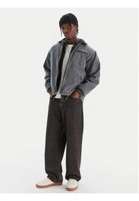 Quiksilver Kurtka jeansowa Shaper Pad Jacket EQYJK04174 Szary Regular Fit. Kolor: szary. Materiał: bawełna