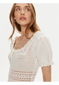 Gina Tricot Sukienka letnia 22257 Biały Slim Fit. Kolor: biały. Materiał: bawełna. Sezon: lato #3