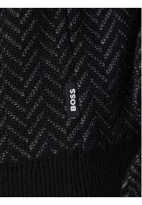 BOSS Sweter H-Habito 50549985 Czarny Regular Fit. Kolor: czarny. Materiał: bawełna #5