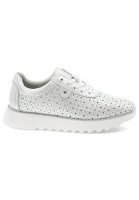 Białe Półbuty S.Barski Stylowe Obuwie Damskie. Okazja: na co dzień. Kolor: biały. Materiał: materiał. Styl: elegancki #4
