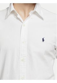 Polo Ralph Lauren Koszula Bsr 710772290 Biały Custom Fit. Typ kołnierza: polo. Kolor: biały. Materiał: bawełna