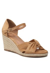 Espadryle Clara Barson WSS20524-01ECO Camel. Kolor: brązowy. Materiał: materiał