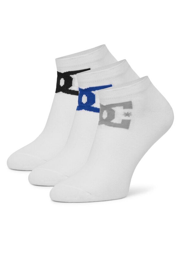 DC Zestaw 3 par niskich skarpet unisex AS_DC_04S_SS25 (3-PACK) Biały. Kolor: biały. Materiał: materiał, bawełna